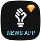 News App Design System in Sketch - ThemeForest Item for Sale