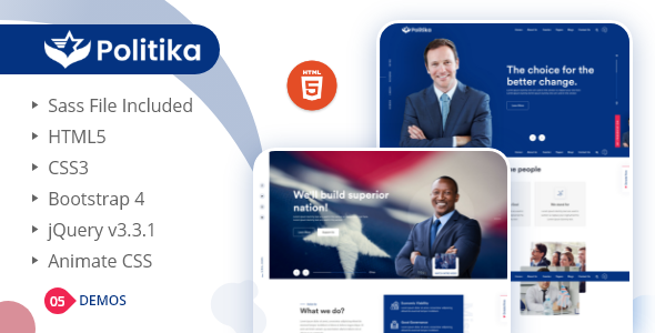 Politika - Political & Election Campaign HTML Template