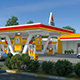 Gas Station Scene Day And Night - 3DOcean Item for Sale