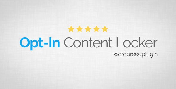 Opt-In Content Locker for WordPress