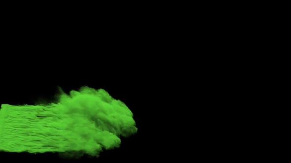 Colorful Green Smoke