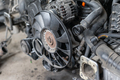 dismantled car engine in a car workshop - PhotoDune Item for Sale
