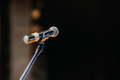 Close Up of Microphone Standing at Stage Before Concert - PhotoDune Item for Sale