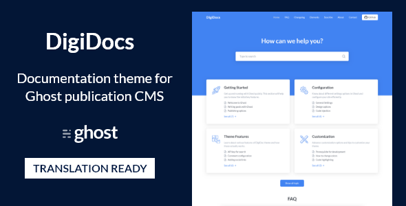 Digidocs - Documentation And Knowledge Base Ghost Theme