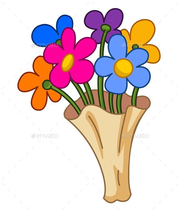 Cartoon Flower Bouquet