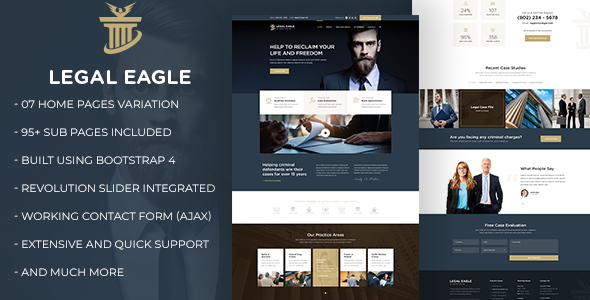 Legal Eagle – Attorney & Law Firm HTML5 Template