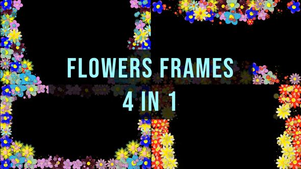 Flowers Frame - 4 in 1