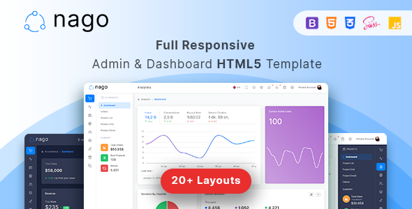 Nago – Admin &  Dashboard HTML Template