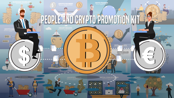 People and Cryptocurrency Promotion Kit