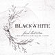 Black & White Watercolor Floral - GraphicRiver Item for Sale