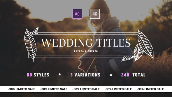 Wedding Titles for After Effects