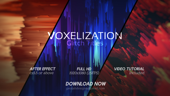 Voxelization Glitch Titles  l  Glitch Intro  l  Voxel Titles  l  Pixel Formation Titles