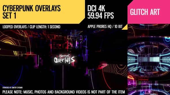 Cyberpunk Overlays (4K Set 1)