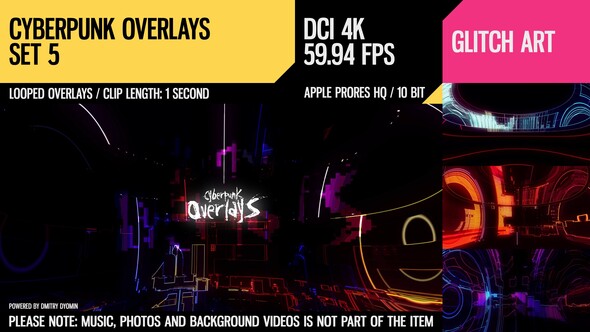 Cyberpunk Overlays (4K Set 5)