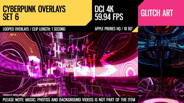 Cyberpunk Overlays (4K Set 6) alt