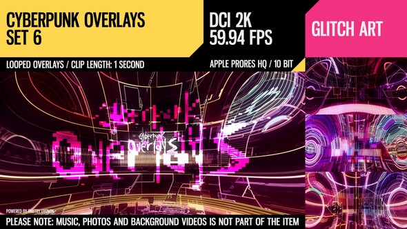 Cyberpunk Overlays (2K Set 6)