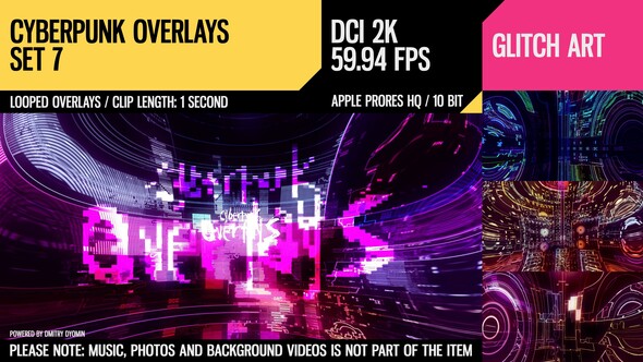 Cyberpunk Overlays (2K Set 8) alt