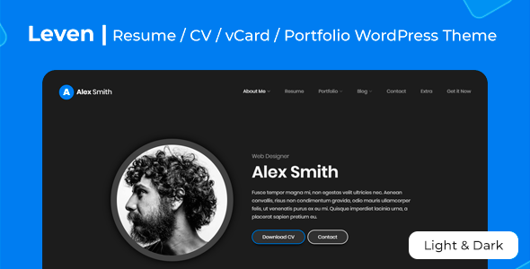 Leven - Resume WordPress Theme