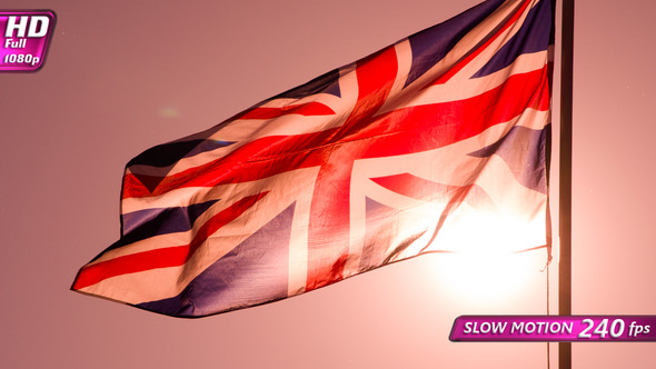 Sunlight Through The British Flag alt