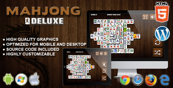 Mahjong Deluxe - gra HTML5
