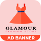 Glamour fashion store HTML 5 Animated Google Banner - CodeCanyon Item for Sale