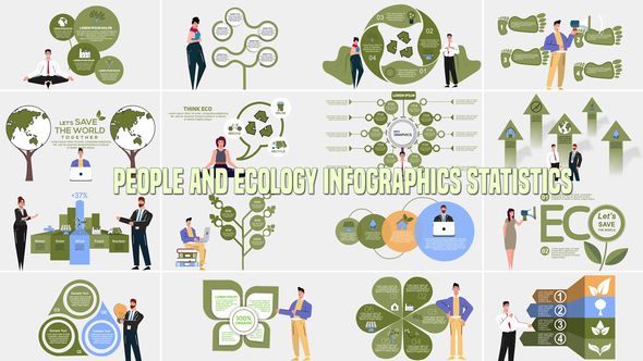 People and Ecology Infographics Statistics