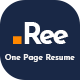 Ree | Personal vCard/CV Responsive Html Template + Rtl - ThemeForest Item for Sale