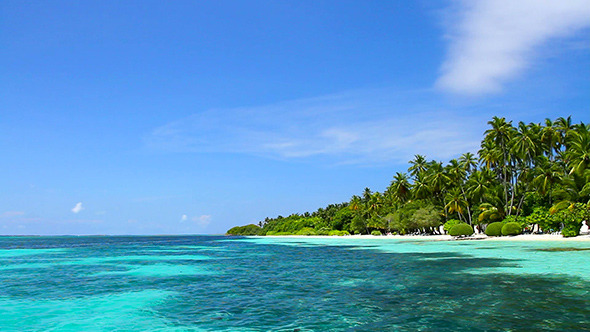 Exotic Vacation Landscape At Maldives