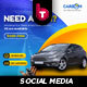 Car Rental Social Media Pack - GraphicRiver Item for Sale