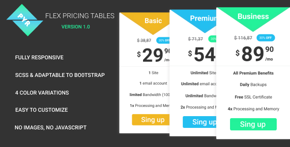 PYR - Responsive Pricing Table