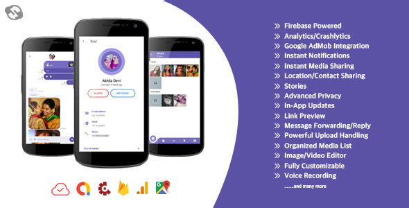 Soul - Simple. Fast. Secure. (Firebase Chat)