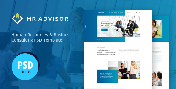 HR Advisor | Human Resources & Business Consulting PSD Template