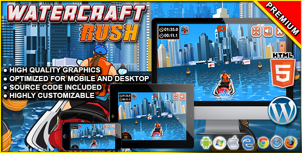 Watercraft Rush - gra wyścigowa HTML5