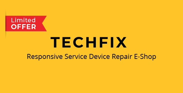 TechFix - Responsive Service Device Repair E-Shop Template