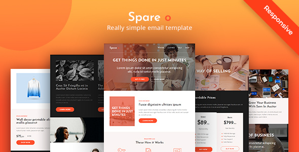 Spare O - Simple Responsive Email Template