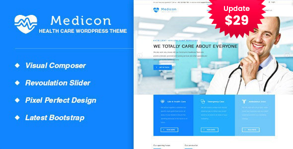 Medicon - Health and Medical WordPress Theme