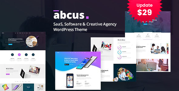 Abcus - App & SaaS Startup WordPress Theme