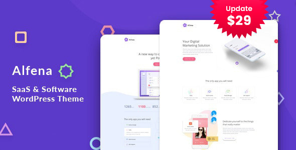 Alfena – SaaS Startup WordPress Theme