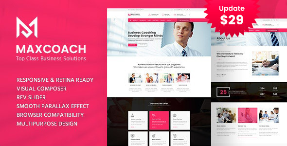 Maxcoach - Business Consulting WordPress Theme