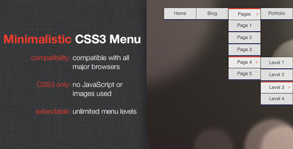 Menu nawigacyjne CSS3