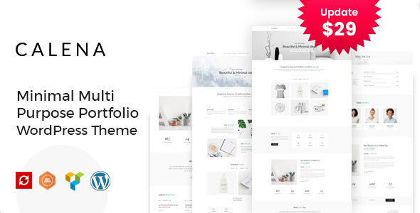 Calena – Minimal Multi-Purpose Portfolio WordPress Theme
