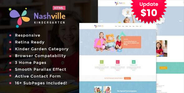 Nashville - Kindergarten & School HTML Template