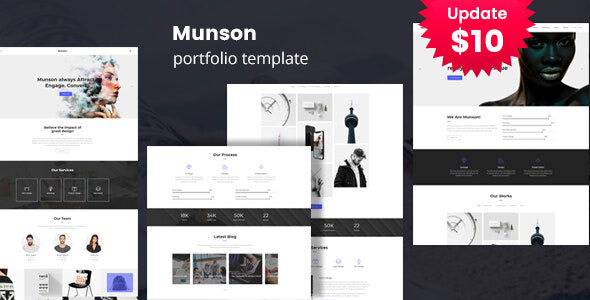 Munson - Minimal Portfolio Template