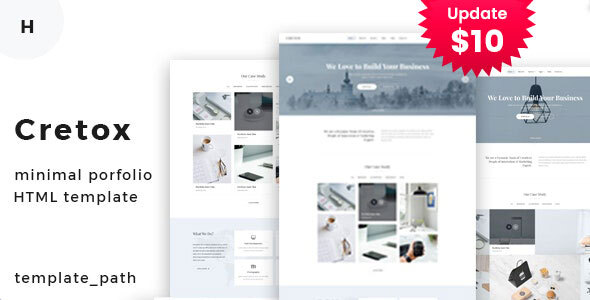 Cretox - Minimal Portfolio Template