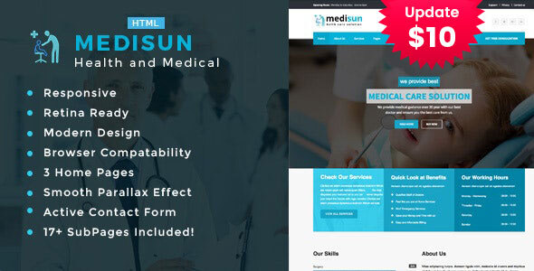 Medisun - Health And Medical HTML Template