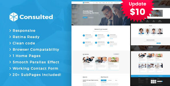 Consulted - Business Consulting and Professional Services HTML Template