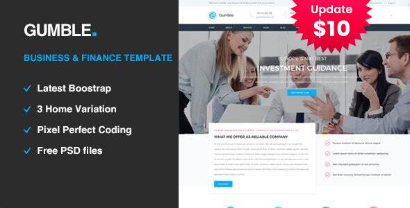 Gumble - Business and Finance HTML5 Template
