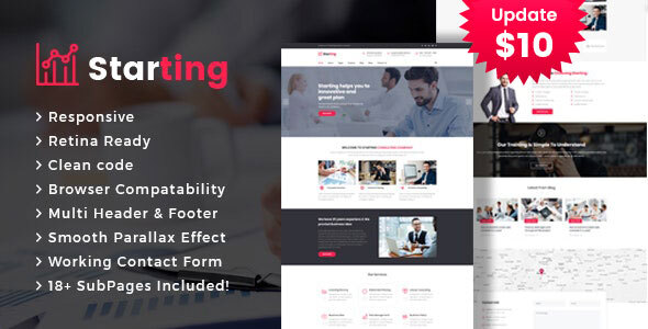 Starting - Business Consulting and Professional Services HTML Template