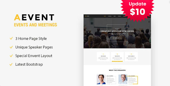 Aevent - Conference & Event HTML Template