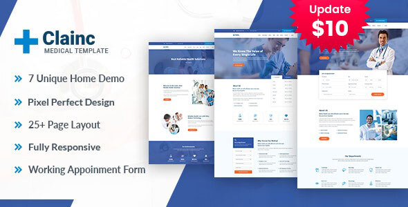 Clainc – Health And Medical HTML Template